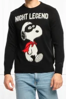 Пуловер Saint Barth X Peanuts | Regular Fit с добавка вълна и кашмир ST.Barth черен